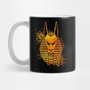 Egypt - gloomy drawing of the god Anubis Mug